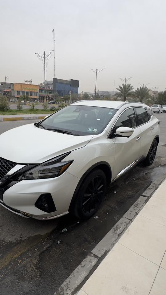 نيسان مورانو SL فول عدا الفتحة 
موديل 23 رقم بغداد باسمي 
ماشية 45 الف 
مواصفات 
محرك 6 سلندر 3.5
كشن كهربائي 
اشارة بالمري 
رادار جانبي ومامي وخلفي 
تبريد قطعتين تدفئة كشنات قطعتين 
تدفئة ستيرن 
انارة Led
كير محرك تبريد شاصي مكفول 
الحادث جاملغ وحافة البنيد فقط 
بدون دواخل بدون كلشي 
السعر 168
صور الحادث بلمنشور 
***********
