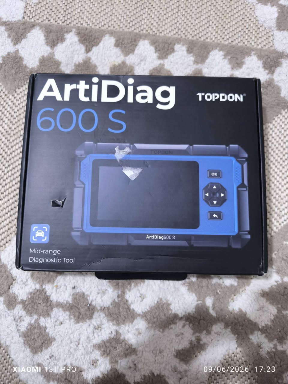 السلام عليكم فاحص الاعطال
شركه TOPDON 
موديل 600 S
قطعه جديده حساب بيه 
السعر 180 الف 
الي ما يعجبه السعر يدور المنشور رحمه الله والديك 
*********** فقط العصر او أترك رساله ع واتساب
