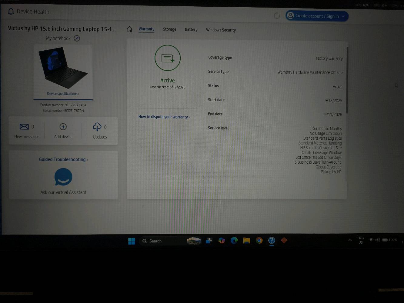 لابتوب اتش بی HP Victus F15-FA1000 gaming laptop

لابتوب تكدر تشتريه وتكول اشتريت جهاز جديد وبالك مرتاح، استخدام طالب كلية خفيف والجهاز بعده بضمان الشركة الي يخلص شهر12 صحة البطارية 98% مشحون 46 مرة فقط. الجهاز كامل بدون اي خدوش + شاحنته الأصلية (بعدها بچيسها) + جنطة لابتوب هدية .

CPU المعالج : I7 12th H
GPU كرت الشاشة : RTX 4050 6 VRAM
RAM الرام : DDR5 16GB
Storage التخزين : SSD 512 GB
Screen الشاشة : IPS 144 HZ
شركة HP بهذا اللابتوب متعاقدة مع الشركة الدنماركية العريقة Bang & Olufsen المختصة بمجال الهياكل الصوتية وهالشي يضمنلك تجربة صوتية ممتازة تفتقر الها اغلب اللابتوبات المعتمدين بنظامهم الصوتي على الشركة المصنعة فقط. سعر النسخة الجديدة حوالي 1,600,000 وهذا اللابتوب ابيعه ب 1,250,000 وبيه مجال بسيط للشراي.
شنو المواصفات التفصيلية للجهاز؟ يعني الموديل الكامل، نوع المعالج، الرام، وسعة التخزين؟: 

CPU المعالج : I7 12th H
GPU كرت الشاشة : RTX 4050 6 VRAM
RAM الرام : DDR5 16GB
Storage التخزين : SSD 512 GB
Screen الشاشة : IPS 144 Hz
الجهاز شكد حالته؟ بيه أي خدوش، كسر، أو قطع متبدلة/مصلّحة سابقاً؟: 
الجهاز شبه جديد بدون اي خدوش او قطع مبدلة .
البطارية شكد تقعد تقريباً؟ وهل الشاحن أصلي وموجود ويـاه؟: 
نعم موجود
وين موقعك بالضبط؟ وهل متاح الاستلام اليدوي أو التجربة قبل الشراء؟: 
بغداد، اذا ببغداد نعم
شنو سبب البيع؟ وهل عليه ضمان أو فاتورة بعده موجودة؟: 
يوجد ضمان الشركة + سبب البيع مدا استخدمه