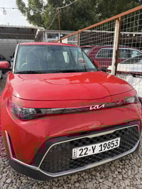 كيا صول موديل 2024 لون احمر الضرر جاملغ بنيد صبغ فقط صور ضرر مرفق ماشي...