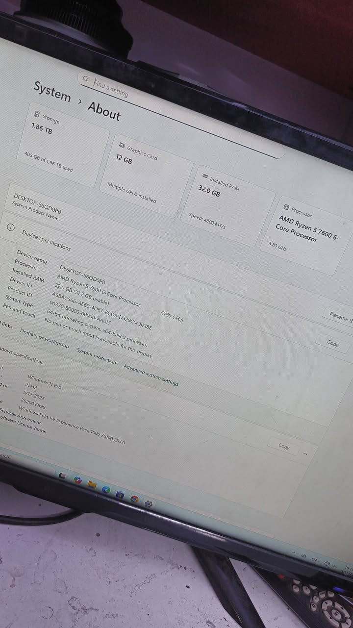 السلام عليكم
تجميعه مستعمل ضمان 10 يوم
RYZEN5 7600
MB B650 ASUS
DEEP COOL 360MM
RAM 32 6000 RGB
RTX 4070 SUPER 3FAN
M.2 SSD 2TB LEXAR
PSU 750 FSP 
CASE SAMA شاشه
السعر 2 مليون 
متوفر توصيل
***********
***********
مكتب m.k للحاسبات
بغداد العطيفية
