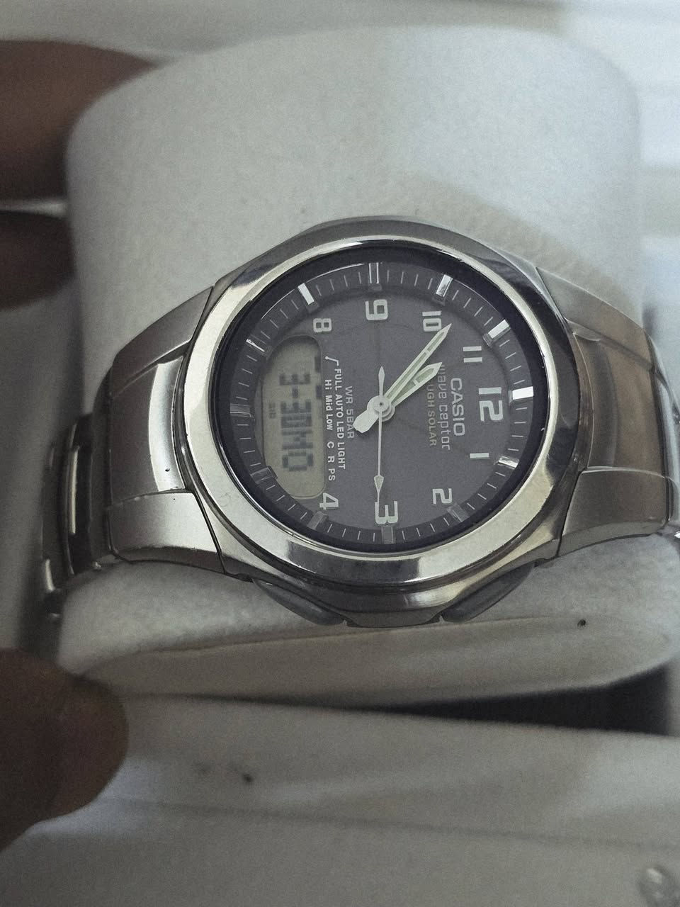 كاسيو سولر 
شحن ضوئي وايف كبتور 
ياباني اصلي 
مواصفات عديده توقيتات عالميه 
اناره ذاتية 
سير اصلي 
قطر ٤٢ 

المكان اربيل 
يوجد توصيل 
Samer Akeel AlJboory 
رابط التكتوك 
https://www.tiktok.com/@samerakeelwatch?_r=1&_t=ZS-92XzzfzgLln

واتساب  ***********
