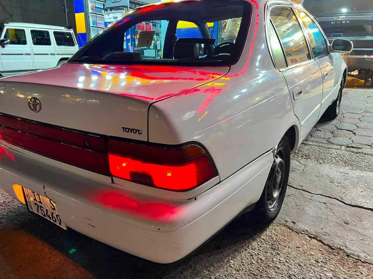 سيارة 🚗 كورلا للبيع موديل 94 لون ابيض مكفوله من الضربة مصبوغة حزام بدون قماره  للجمالية فقط !!

- رقم بغداد 

- ⁠السياره بأسمي 

- ⁠السنوية جديدة لغاية 2031

- ⁠ تبريد ثلج وي السويج 

تخم تاير-دشبول جديد- تحوير كلش حلو - كهربائيات كلها شغالة - السيارة جاهزة -- ارضية جلد جديده - جنطة كهربائي السيارة جاهزه للاخير 

محرك وكير جدد ✌️❤️

السعر 👈 58وبيً مجال بسيط 

الهاتف 📞   ***********

‭***********‬

مكاني / واسط 💯💯
