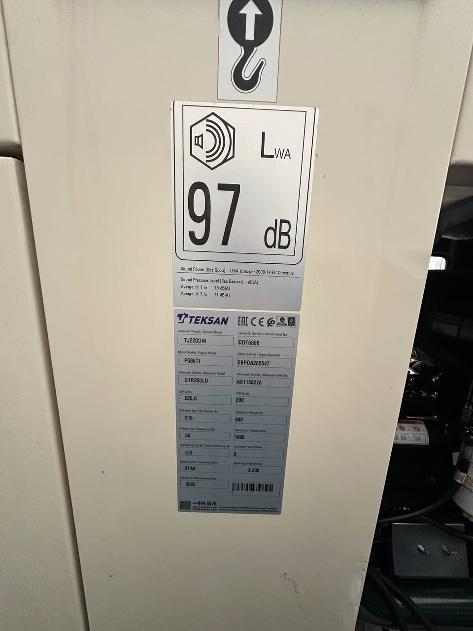 مولده دوسان 220KVA جديده نضافه 100‎%‎ كاتم تكسان للأستفسار على الرقم ☎️

0772 710 1886
