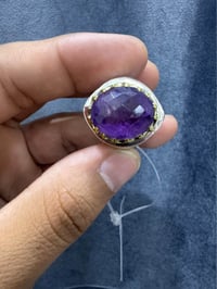 خاتم جمشت أرجواني • فضة ٩٢٥ • مقاس ٢٣/٢٤