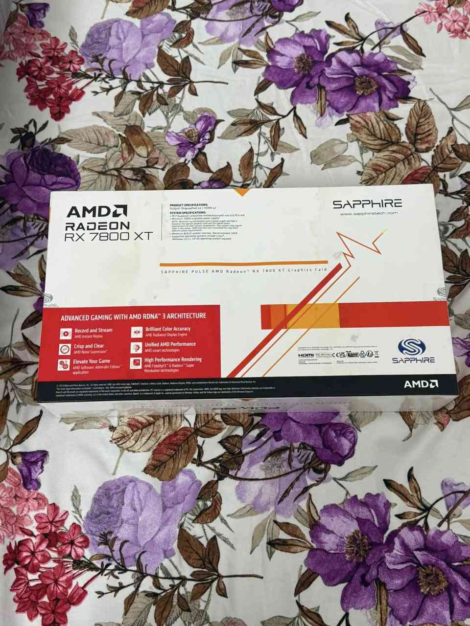 السلام عليكم
كـارت شاشة Rx7800xt Sapphire Pulse 16GB

استعمال 4 اشهر فترات متقطعة كارت نظيف وراقي وموضوح بالصور بنشمارك وفحص لأداء الكارت ع دقة الـ2k والـ4k برنامج furmark 

كامل ملحقات وياه سعره 675 الف وبي نهايته قفل 🔒 🔒 🔒 

"للعلم الكارت مو مجدد ولا مفتوح"

بغداد الاعظمية فرع مركز شرطة الاعظمية توصيل ماعندي

واتس***********
