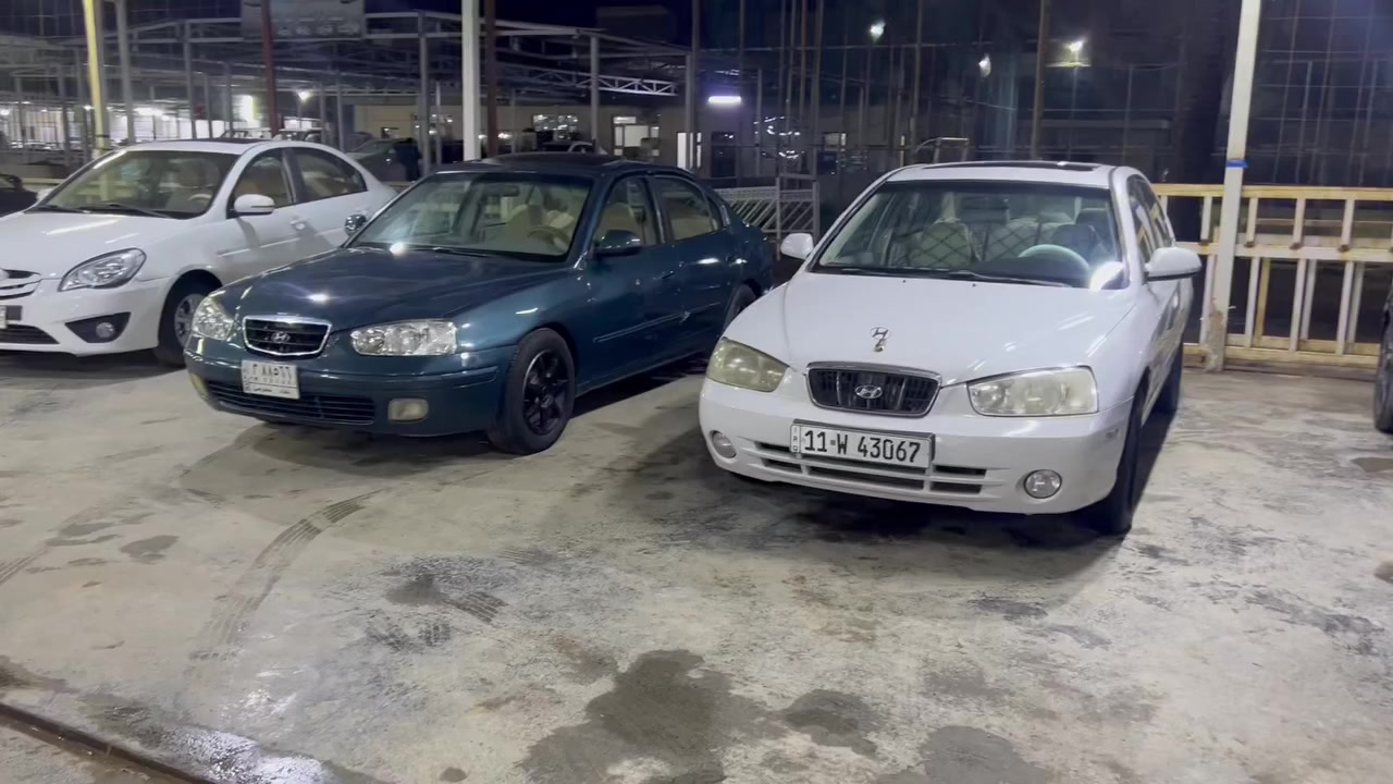 السلام عليكم النترات موديل2002 جميع تفاصيل سيارات مذكورة بالفيديو  العنوان معارض اليوسفيه (معرض المهندس) قرب محطه وقود ناحيه الرشيد للاستفسار الاتصال على ***********
