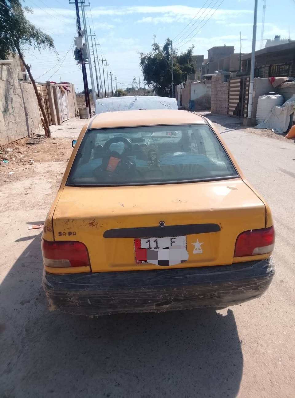 السلام عليكم ورحمه الله وبركاته
سايبا موديل 12

تحويل مباشر مصفره هيئه غرامات 

السياره عليها أدامه جديده 

رقم بغداد دولي سعرها 24بيها مجال بسيط

‏‪‏‪مكان بغداد حي الوحده قرب مجمع بسمايه 

***********‬‏ 

‏‪
