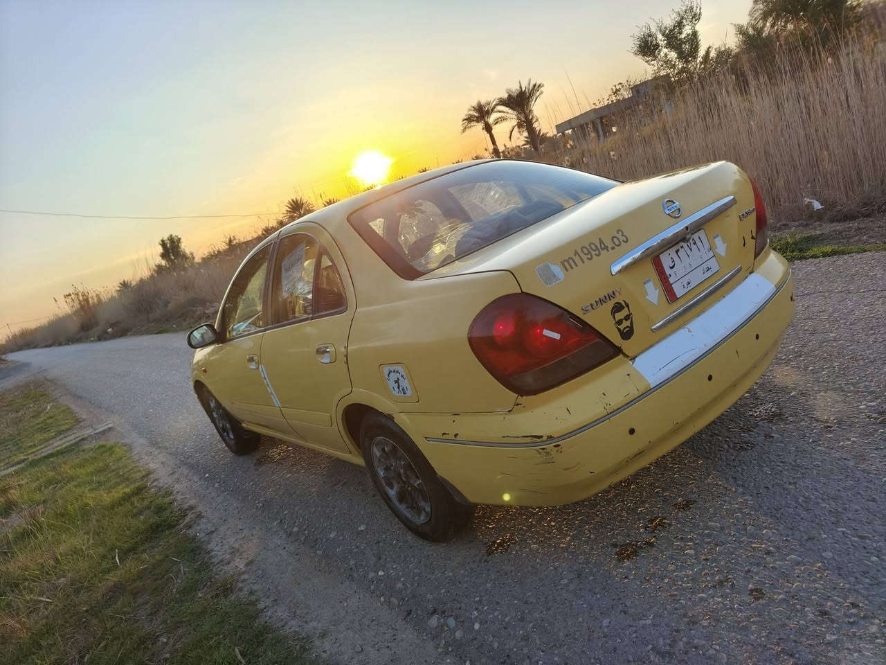 نيسان سني ياباني للبيع 2008 مصفرة هيئه ومرور السيارة بحالة جيدة تبريد شغال بيه ضربة مصلحه جاملغ خلفي عكس السايق السيارة مثل مافي الصورة يحتاجلة ترتيبات بسيطه وتجهز مكاني ابو غريب السعر 75 وبي مجال بسيط.الرقم ***********.
