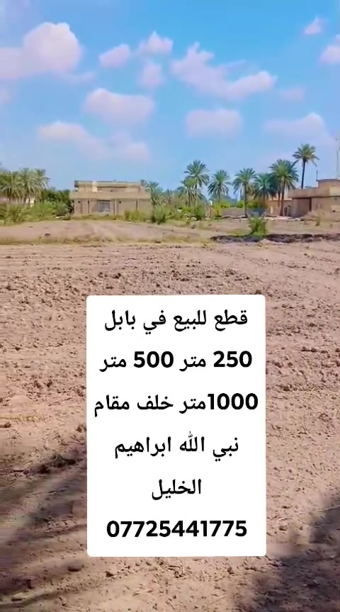 بسم الله الرحمن الرحيم
تتوفر  وقطع  #سكنيه مختلفه #للبيع #زراعي تحويل بسم المشتري 
التعامل مع صاحب الارض مباشر
 تصلح مزارع او سكن  بأسعار مناسبه الموقع في #محافظة #بابل #الحله #سند25 #تحويل بأسم المشتري مباشر 
#توجد #قطع #مساحه #مختلفه @#للبيع #في #بابل 
@#يوجددوانم_للبيع
@#يوجدنص_دونم 
@#يوجدمساحه1000_متر 
@#يوجدمساحه750_متر
@#يوجدالمساحه500_متر
@#يوجد_المساحه250_متر 
#ويوجد #دوانم #تصلح #مزارع  و #سكن #طريق حله نجف نزله الامام بكر  ابن علي عليه السلام اوتنزل الى مقام نبي الله ابراهيم الخليل خلف المقام  خلف المقام بواحد كيلو #السعر  اوباقي التفاصيل على  الخاص  اوالاتصال 
  ***********  اتصال 
***********  واتساب
#الجميع_عام_ارض_زراعي_للبيع
#الجميع_عام_اراضي_زراعي_للبيع_حله_بابل_دوانم_للبيع_الج #مزارع #دوانم#بابل_حله #زراعي#@الجميع@المتابعين@الاصدقاء
@إشارة
