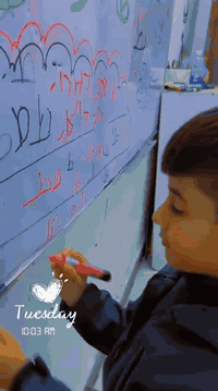 #تدريسنا درسنا لهذا اليوم قراءتي لاطفالنا الابطال الحلوين سنافرنا المت...