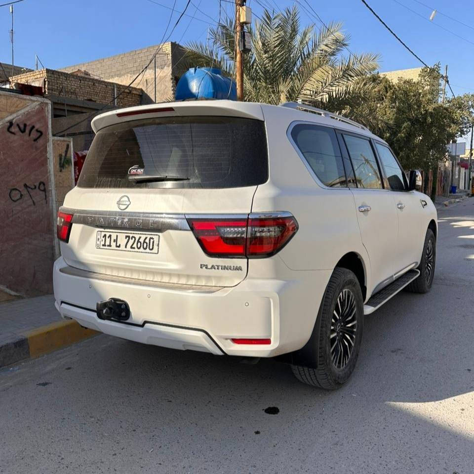 نيسان باترول Platinum  2023
الفئة: بلاتينيوم
اللون: أبيض
الممشى: 11 ألف كم
كفالة عامة (محرك – گير – قشر)

🛑 السعر سوي تعليق يصل مباشرة 🤖 

الحالة:
النظافة 99٪
السيارة داخل الضمان
التغليف:
PPF Matte (حماية كاملة للصبغ)
الرقم: بغداد
المكان: بغداد

رقم صاحب سيارة
***********
