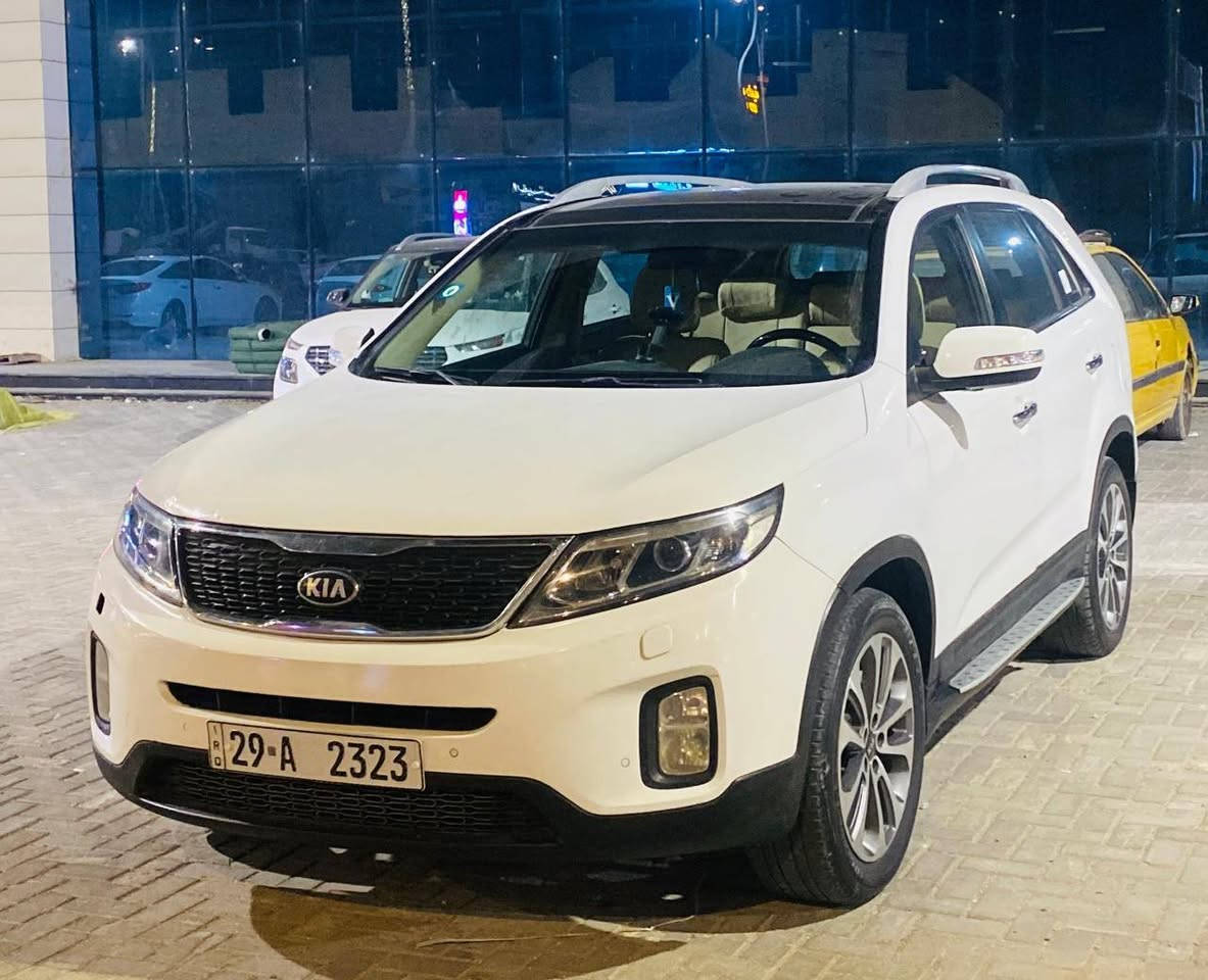 السعر163الاستفسار*********** كيه سورنتو 2013 شكل 15 خليجي بيهه باب السايق صبغ سونار مرفق بل منشور فول مواصفات واحد علا واحد بنرامه شاير بل مري مري شفط حساسات خلفيه اماميه 7راكب كشنات جلد كهربائيه 3بصمات بصمت ابواب بصمت تشغيل بصمت جنطه ويل كروم داخل بيجي مكينه 6 سلندر وكير مكفولات حداديه جديده تخم تاير تبريد 3 قطع ثلج السياره جديده وجاهزه بمعنه الكلمه رقم نكليزي مميز2323 وياهه سنويه 2030مكان السياره كربلاء
