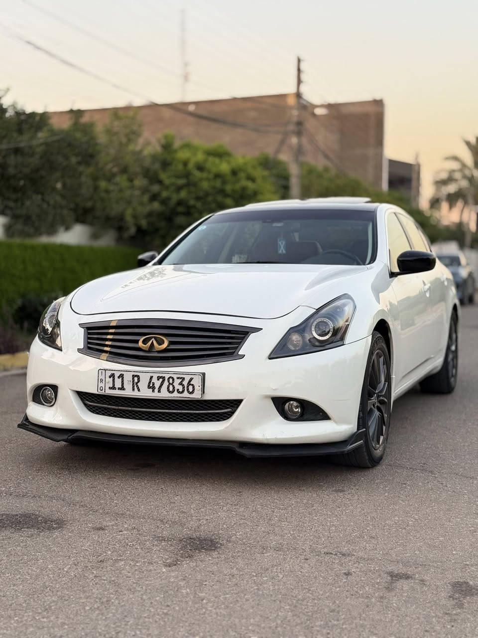 السلام عليكم
للبيع انفنتي G37xs اعلى فئة
رقم جديد بغداد
السيارة فول مواصفات
كشنات جلد S لون احمر
سلايت روف تحكم ستيرن
لايت عدسة جديد
سيستم صوت Boss
كامرة خلفية 
رادار خلفي 
مكفولة من الصبغ والضربة
تبريد ثلج
كشنات خزن ميموري كل تحكماتها شغالة
مكان السيارة الاطباء خدمي المطار
السعر 98$ وبيها مجال
هاتف ***********
