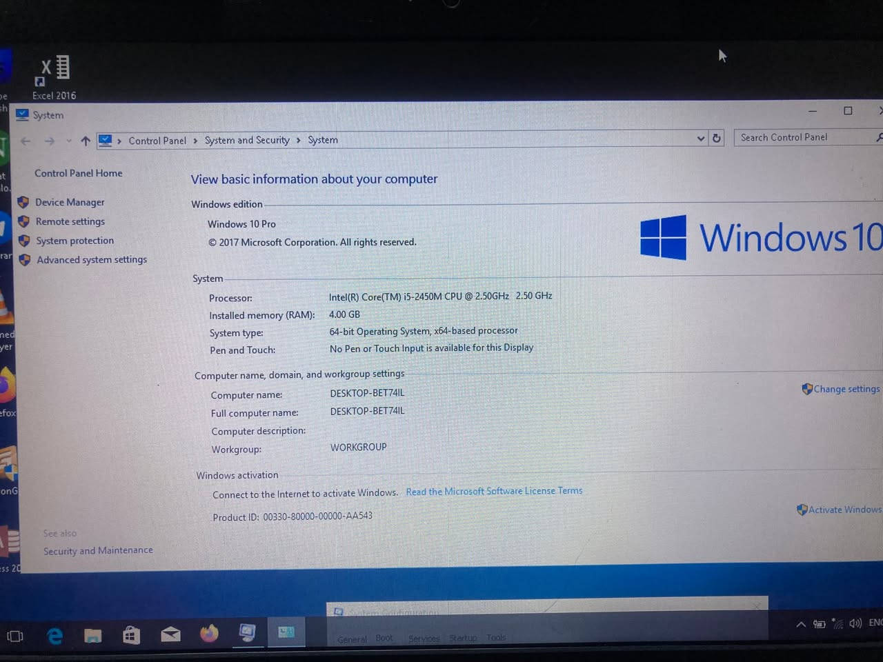 السلام عليكم
للبيع لاب توب hp pavilion g6 series
المعالج : core i5 2450M 
الرام : 4 GB 
كارت الشاشة داخلي : 1GB
الهارد  :HDD 500
الماوس والكيبورد ؛ يعمل 
البطارية : اقل من ساعة 
الشاشة : تعمل 
الواي فاي والبلوتوث :يعمل
الصوت ؛ يعمل 
منفذ العرض : يعمل HDMI - VGA  
الضرر : لايوجد كسر 
النظام التشغيل : ويندوز ١٠ مع البرامج 
التطبيقية والتعاريف 
الشاحنة : تعمل 
 
منافذ  USB : لاتعمل  على الفلاشات او اجهزة 
التخزين الخارجية 

السعر 70 الف 

واتساب 
للتوصل : ***********
