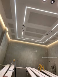 🙋🥳أنواع شغل الجبسن بورد الداخلي أسقف جبسن بورد سبوت لايت + إضاءة مخفية...