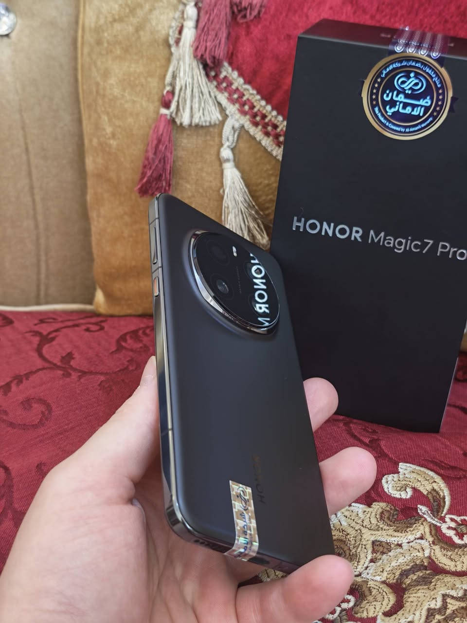 السلام عليكم للبيع ومراوس هونر ماجك 7 برو ذاكره 512 نظافه 100% ملحقات كامل الجهاز جديد استخدام جداً قليل الجهاز مكفول وجديد توصيل متوفر لجميع المحافضات مكاني كربلاء سعر 875 للتوصيل عل رقم ***********
