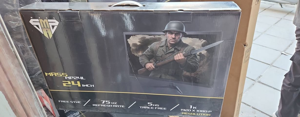 شاشات ماس حجم ٢٤ و ٢٧ 
--------------------------
شاشة ٢٤ تردد ٧٥ و ١٨٠ هرتز 
شاشة ٢٧ وضوح 1080 تردد ١٨٠ 
شاشة ٢٧ وضوح ٢ك تردد ٢٤٠ هرتز 
--------------------------
حجم ٢٤ السعر ٧٥ الف 
حجم ٢٤ السعر ١٥٠ الف 
حجم ٢٧ السعر ١٧٠ الف 
حجم ٢٧ السعر ٢٤٠ الف


**إذا كنت صاحب هذا الإعلان وتريد حذفه لأي سبب، رجاءا أرسل رسالة إلى الدعم الفني**