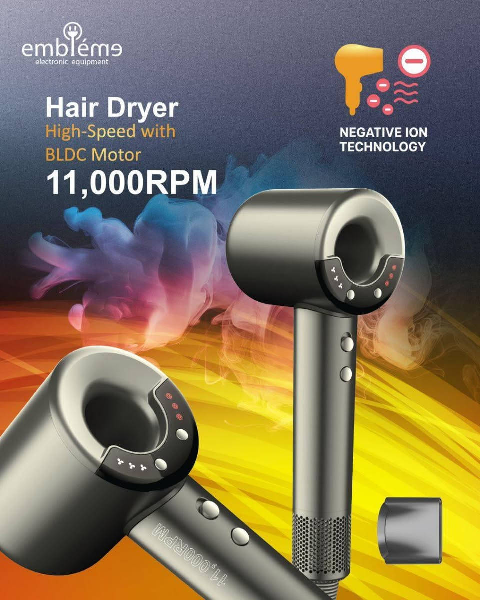 سوي متابعة بالاول ليصلك جديدنا 
✨ شسوار امبليوم EMHDGCC
قوة عالية… حماية للشعر… تصميم أنيق 👱‍♀️✨
📌 نبذة:
سشوار احترافي يمنحك شعر ناعم وحريري مع حماية فعالة من الحرارة الزائدة وتقنية الأيونات لمنع تقصف الشعر وتشابكه.
📊 المواصفات:
القدرة: 1500 واط ⚡
المحرك: BLDC بسرعة 11,000 دورة/دقيقة
التقنية: أيونية لحماية الشعر من التقصف ومنع الطيران
التحكم: 3 درجات حرارة + 4 سرعات هواء
التصميم: مدمج وسهل الاستخدام
اللون: أبيض مع لمسات ذهبية ✨
🔥 مميزاته:
خفيف الوزن وسهل الحمل
مناسب للاستخدام اليومي أو الصالونات
يوفر نتائج احترافية بسرعة وأمان
ضمان سنة 

السعر 45 ألف 
توصيل لجميع المحافظات 5


**إذا كنت صاحب هذا الإعلان وتريد حذفه لأي سبب، رجاءا أرسل رسالة إلى الدعم الفني**