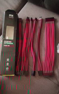 كيبلات بور سبلاي • اسود واحمر • لون مميز