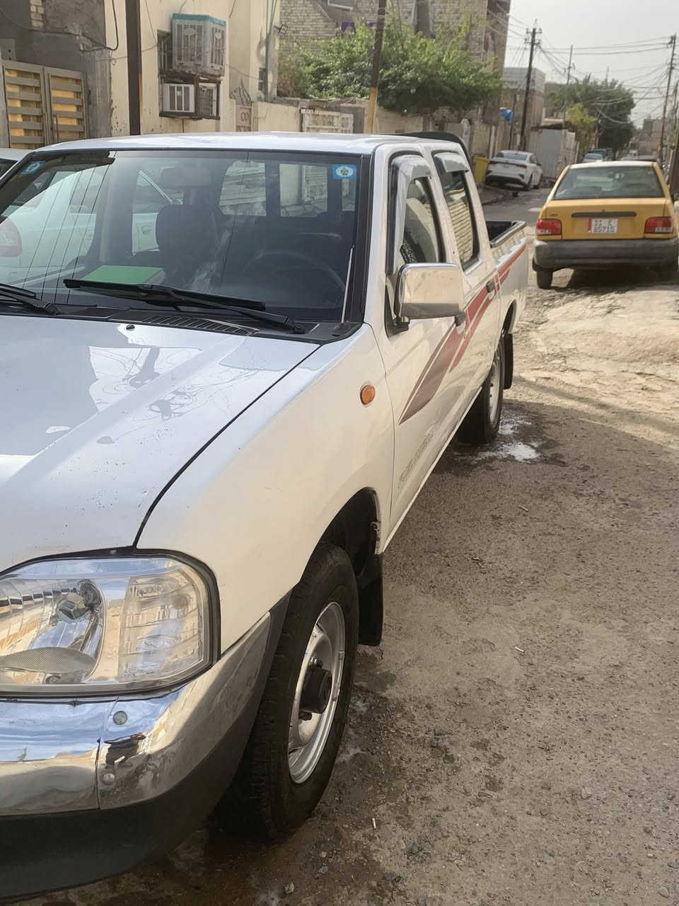 سلام وعليكم
بيكب نيسان 2008 شركة العامة
سيارة خير من الله مابيها اي نواقص مكينة گير صدر تبريد ثلج تخم تاير  سيارة جاهزة على اربعة وعشرين حباية بيها صبغ نص جاملغ امامي صفحت السايق بس بدون دواخل 
رقم انگليزي بغداد باسمي 
عنوان السيارة بغداد 
للتواصل ***********
