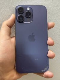 آيفون 14 برو ماكس ذاكرة 128 بطارية 86 بلادي فقط ظهر مكسور مبدل شاشة ما...