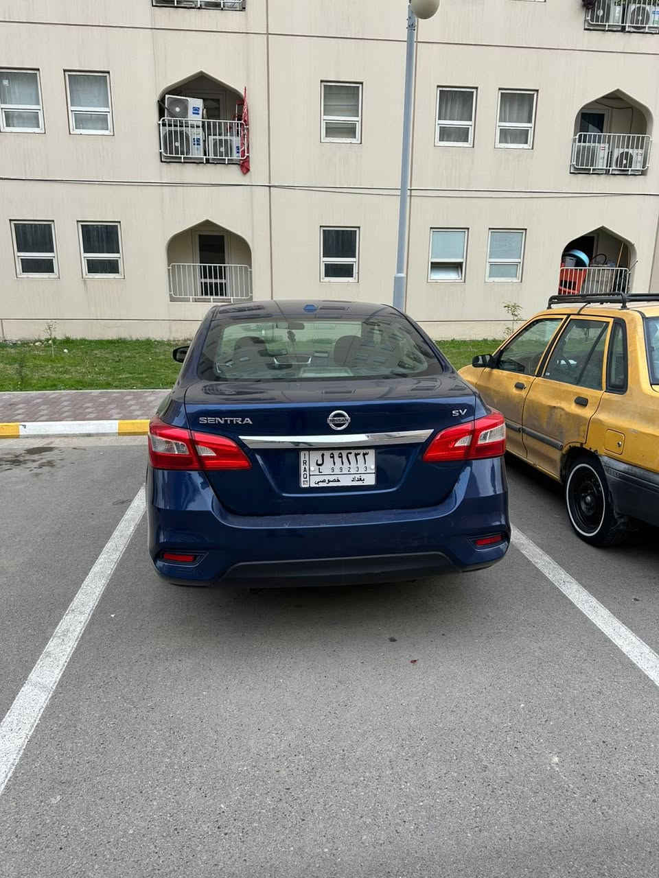سلام عليكم نيسان سنترا موديل 2019  بصمة سياره وارد حادثه جاملغ الايسر وباب مبدله ***********
