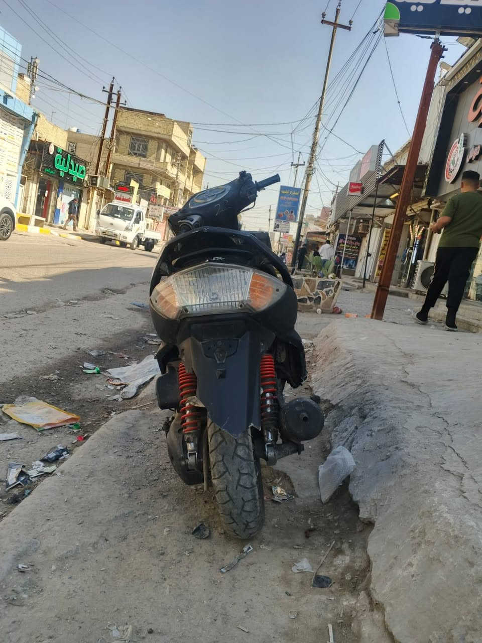 سكنس فحل مكان بغداد شعب
السعر ٥٠٠الف بيه مجال

دراجه شغاله كهربايات سلف هندر

شلعه معدل خير من الله
رقم ***********
نواقص جاملغ امامي
