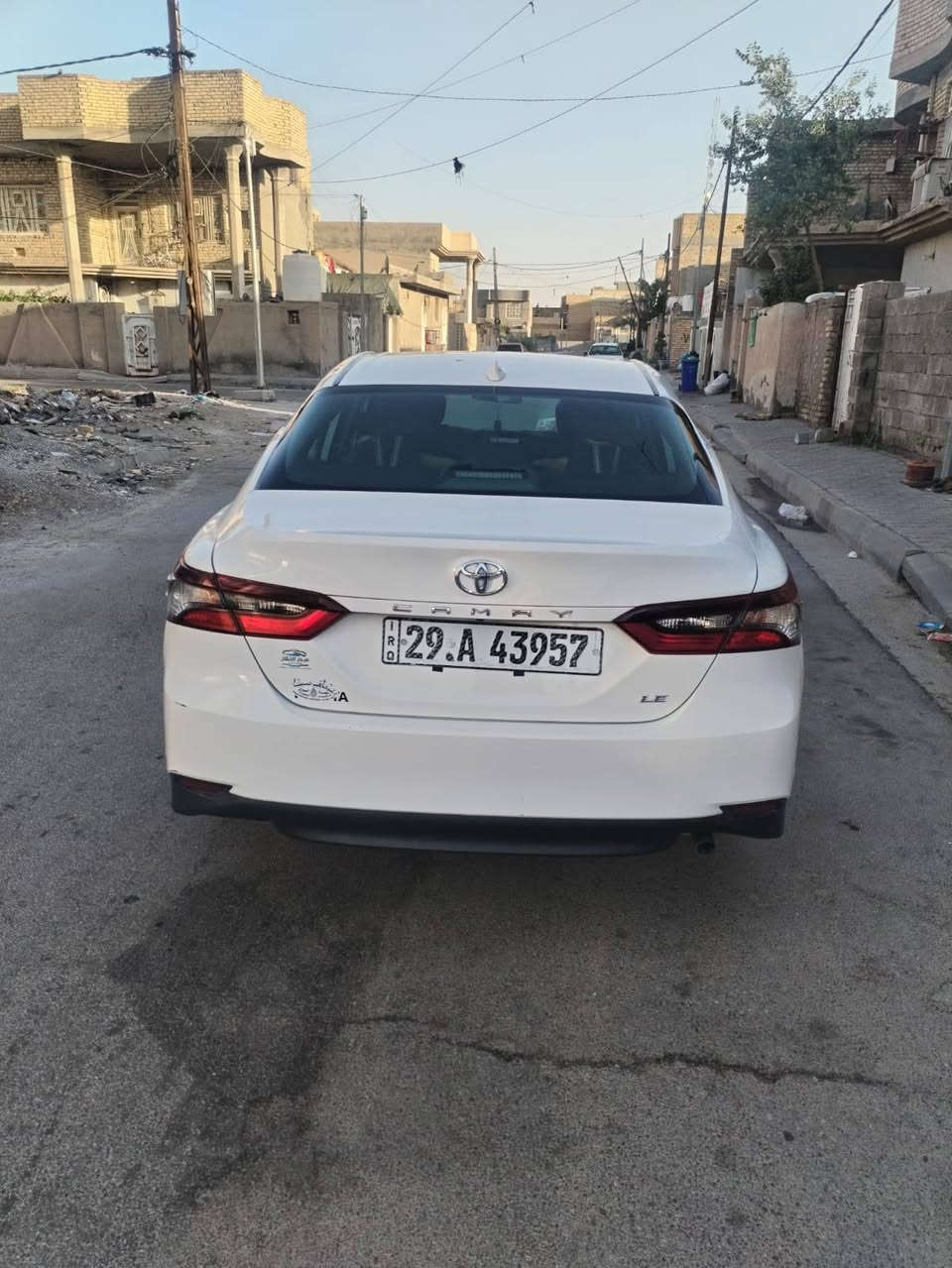 السلام عليكم كامري وارد موديل ٢٣ رقم واسط اللون ابيض السياره جديده المكان كوت مركز المدينه***********
