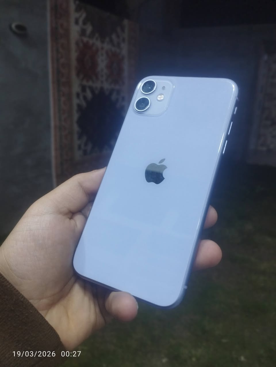 ايفون ١١ 💗
ذاكره ١٢٨ 💗
بطاريه ٨٧ 💗
دبل خط 💗
جهاز بلادي وتر بروف ضمان ونضيف بمعنى الكلمه ا
السعر ٣٠٠ أو مراوس بدراجه مكاني فلوجه وصكلاويه بعكاش 
*********** اتصال و واتساب
