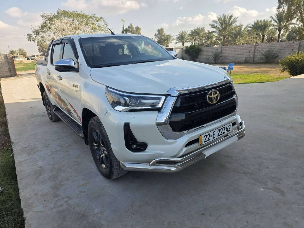 سلام عليكم البيع موديل 2022  TRD سيد نهرو. رقم اربيل الجديد. سنويه جديد. مكفول   السعر 355. هاتف. *********** مكانه بغداد. بسمايه.
