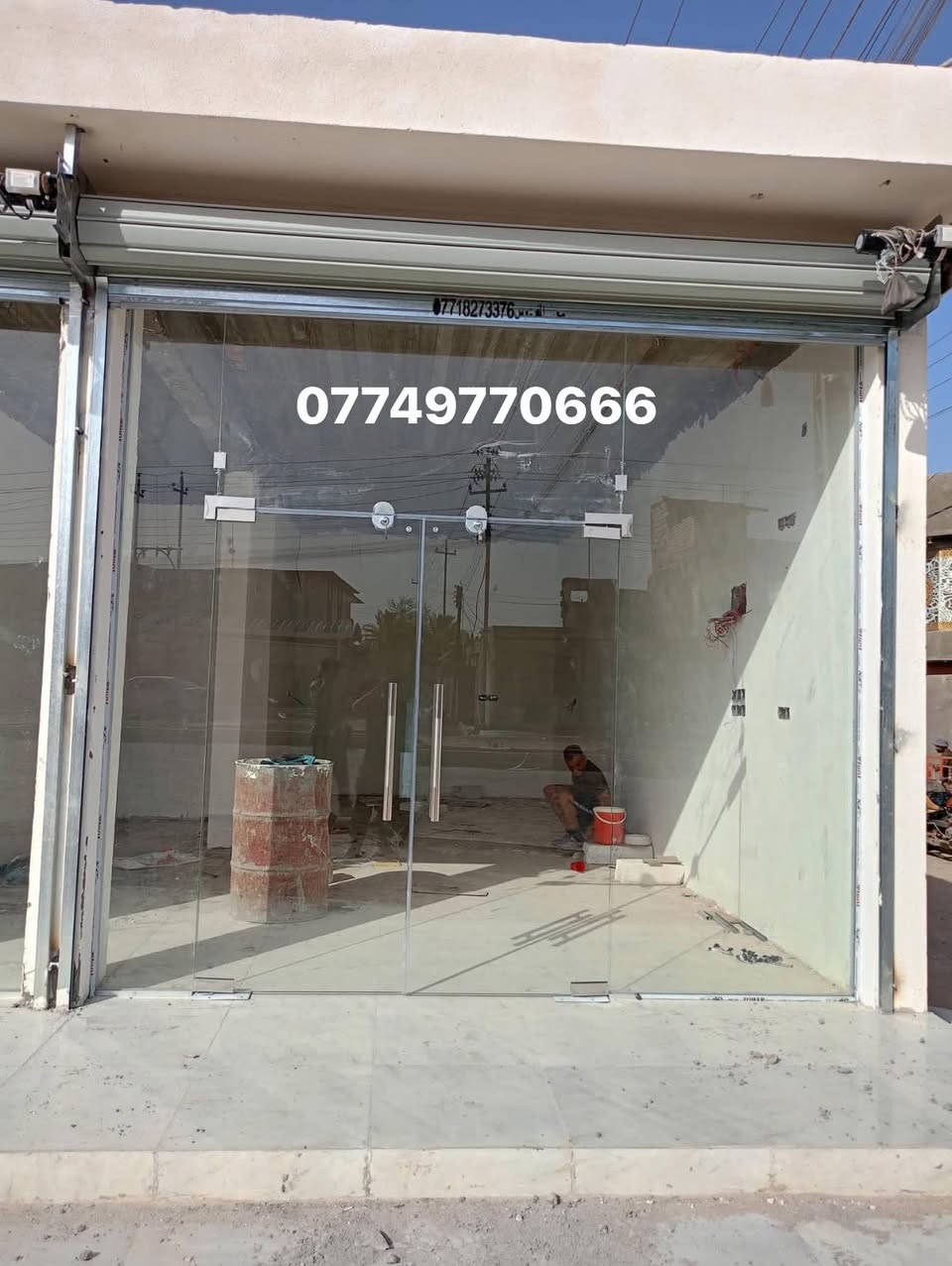 أعمال واجهات زجاج 10حراري متوفر زجاج ضبابي أسود برونزي ***********
