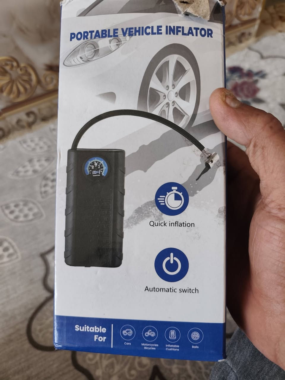 منفاخ اطارات يشتغل على جداحه مال سياره باله امزون البيع توصيل موجود


**إذا كنت صاحب هذا الإعلان وتريد حذفه لأي سبب، رجاءا أرسل رسالة إلى الدعم الفني**