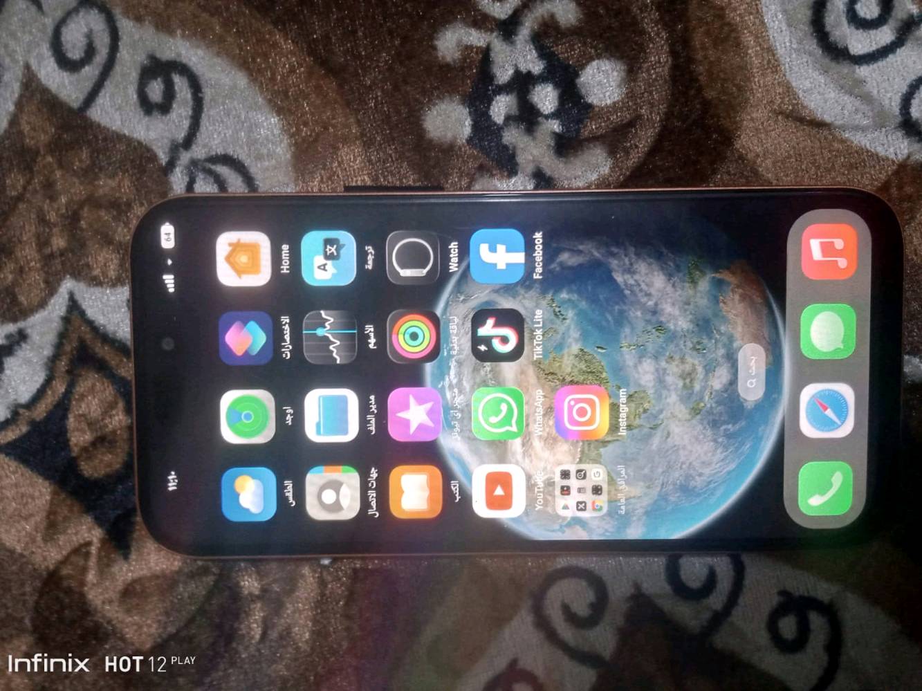 ايفون ١٧ برو ماكس باب ثاني امريكي اصلي ذاكره ٥١٢ يحمل جميع العاب و برامج بيع او مراوس 