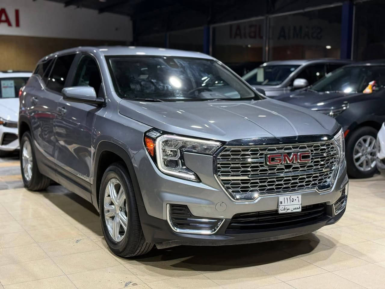 #المركبة : جي ام سي تيرين لون سلفر موديل 2024
#الضرر : بدون ضرر ( كلين تايتل )
#عداد_المسافة : 11 الف ميل حقيقي
#الرقم : حرة مدفوعة الكمرك وجاهزة للترقيم على اي محافظة حسب رغبة الزبون

#المواصفات :
▪️السيارة : جي ام سي #تيران
▪️الموديل : 2024
▪️المحرك: 1.5L توربو (اربعة سلندر)
▪️حجم الويل: ويل كب حجم 17 مع طقم تايرات بحالة ممتازة
▪️لايتات زينون عالي وناصي اصل مع حاجب LED
▪️بصمات عدد 4 للابواب مع بصمة تشغيل
▪️رادار امامي
▪️كشنات السيارة مخمل اسود
▪️تحكم فول كهرباء لكرسي السائق
▪️شاشة الدشبول حجم كبير للتحكم بايعازات السيارة
▪️تبريد قطعتين امامي وخلفي
▪️سايد بريك دگمة
▪️تطعيم صاج لدواخل المركبة
▪️تحكم ستيرن جهتين بلوتوث وحاكية وكروس سرعة 
▪️نظام ABS مانع انزلاق
▪️السيارة جديدة وبوضع الشركة.

السعر المطلوب : 177 ورقة مع المجال مكان النجف 
 
الاتصال على : ***********
