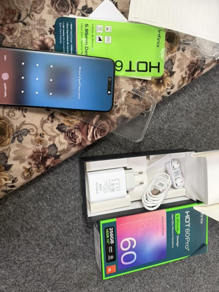 Infinix Hot 60 pro plus
الجهاز مستخدم 
الجهاز لووووووك لوووووك 
استخدام كلش قليل اقل الشهر
الغراض كامله وجديده 
اللون الاخظر المميز

✅ شاشة 6.78 بوصة AMOLED | 144Hz ✨  
✅ معالج Mediatek Helio G200 | أداء رائع 
✅ كاميرا رئيسية 50MP SONY + عدسة مساعدة 📸🔍  
✅ سيلفي 13MP 🤳
✅ الذاكرة 256 كيكابايـــــــــــــــت 
✅ الرام  16 كيكابايـــــــــــــــت 
✅ بطارية 5160mAh مع شحن سريع 45W ⚡🔋  
✅  مقاومة الغبار ورذاذ الماء بمعيار IP65 💧🏖️   
✅ نظام أندرويد 15 مع دعم التحديثات  

السعر 235 الف دينار 
غراض كامل وغير مستخدمات
سماعات اصلي كيبل اصلي شاحن اصلي

العنوان موصل الايسر


**إذا كنت صاحب هذا الإعلان وتريد حذفه لأي سبب، رجاءا أرسل رسالة إلى الدعم الفني**