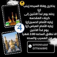 كربلاء المقدسة • ذكرى وفاة زينب • انطلاق المسيب