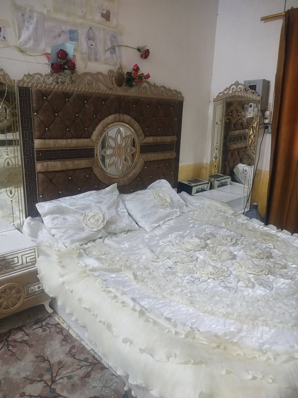 غرفه تركي 8 قطع مديل حديث ملكي صبغ حراري اقماش وتر بروف سكك هايدروليك خشب ثقيل سعر 800 وبيه مجال  مكاني شاميه  *********** تلفوني
