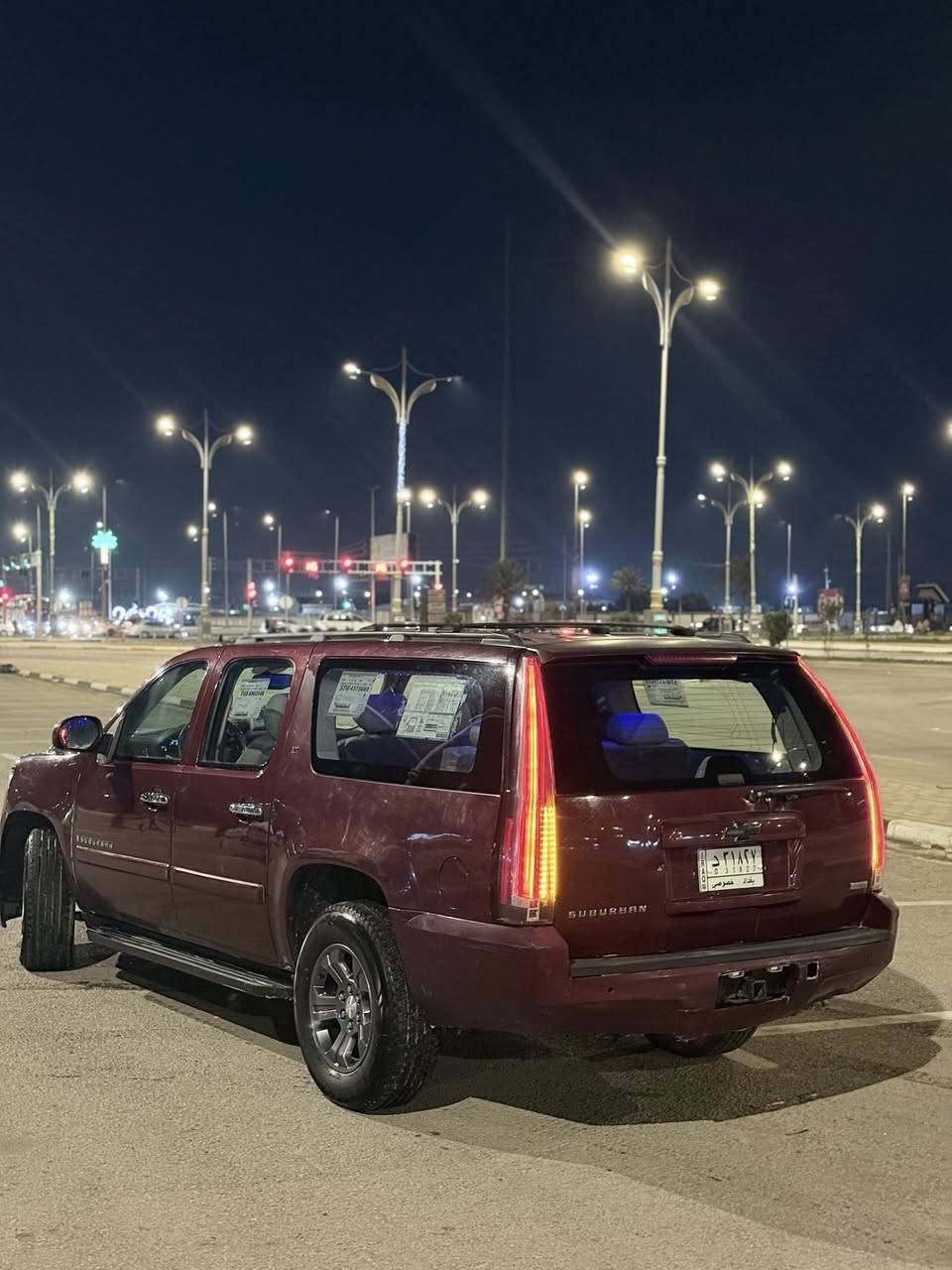 السلام عليكم
تاهو 2008
رقم بعداد 
محدث بجم 
ماشيه 130 
غرفه روزرايز 
شاشه جبيرة
دوشمه جلد خياط جاهزه السياره 
السعر 180
***********
***********
