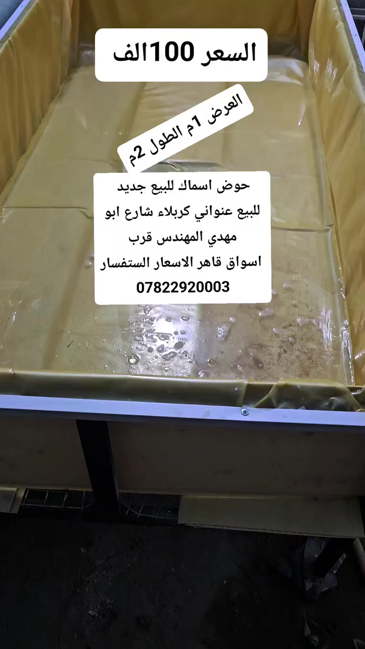 حوض سمك للبيع


**إذا كنت صاحب هذا الإعلان وتريد حذفه لأي سبب، رجاءا أرسل رسالة إلى الدعم الفني**