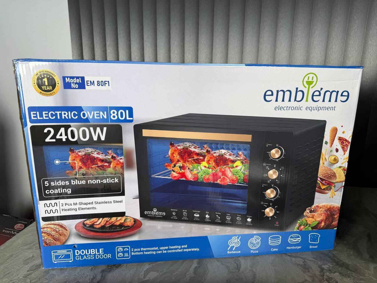 توفر الفرن (80) لتر الإصدار الحديث من ماركه امبليوم✨
مميزاته 
يعمل بقوه 2400W 🔌
هيترات حلزوني كبيره (4) من الاعلى ♨️
هيترات حلزوني كبيره (4) من الاسلف ♨️
تحكم بال هيترات منفصل 
ثرموستات لتحكم بالوقت🕘
دبل جامه 
دبل صينية 
سيبايه المخبوزات
صينية تبسي 
شوايه دجاج والمشويات 🍗🍢
كفوف تتحمل الحراره 
صينية داخليه للترسبات 
الداخل مغلون غير قابل للصدأ

ضمان سنه حقيقي من تاريخ الشراء💯
للحجز والاستفسار يرجع مراسله الصفحه


**إذا كنت صاحب هذا الإعلان وتريد حذفه لأي سبب، رجاءا أرسل رسالة إلى الدعم الفني**