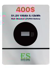 بطارية ليثيوم ٥كيلو  واط. ٢٤ فولت و. ٤٨ فولت.   سعر  400$.  خليه جديد ...