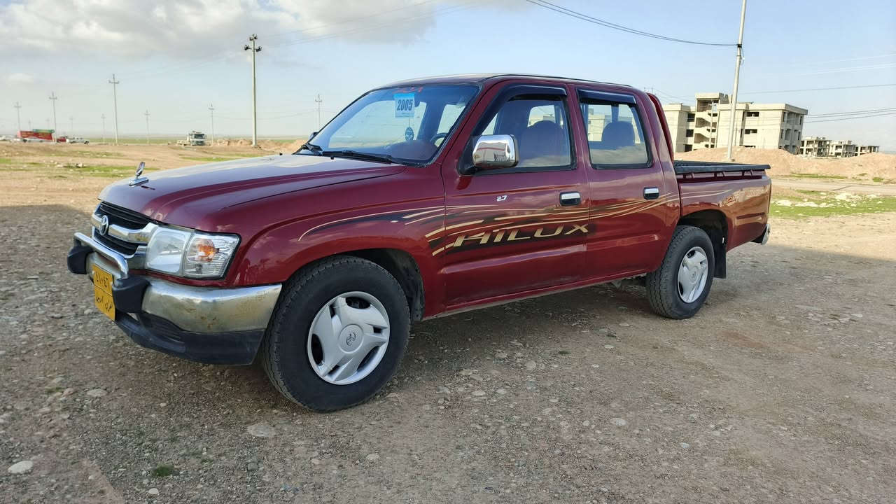 توێتا ئایلۆکس مودیل 2005 عام سبووخ شینگەو ڕێگاوبان هەتا 21درەوە نرخی 79ورەقە مەکینە بەخ چام  کارەبای تەبریت و پاوەرە دەبڵ جەک مەجەییە 0750 155976ــــ***********ناونیشان چەمچەماڵ
