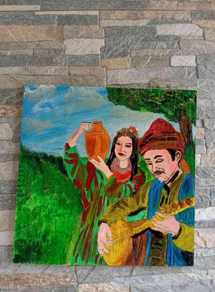 لوحات خشب ٣٠×٣٠ رسم بالوان الزجاج والاكرلك لطلب المراسله عبر واتساب ***********سعر القطعه ٧ الاف متوفر توصيل كافه المحافظات
