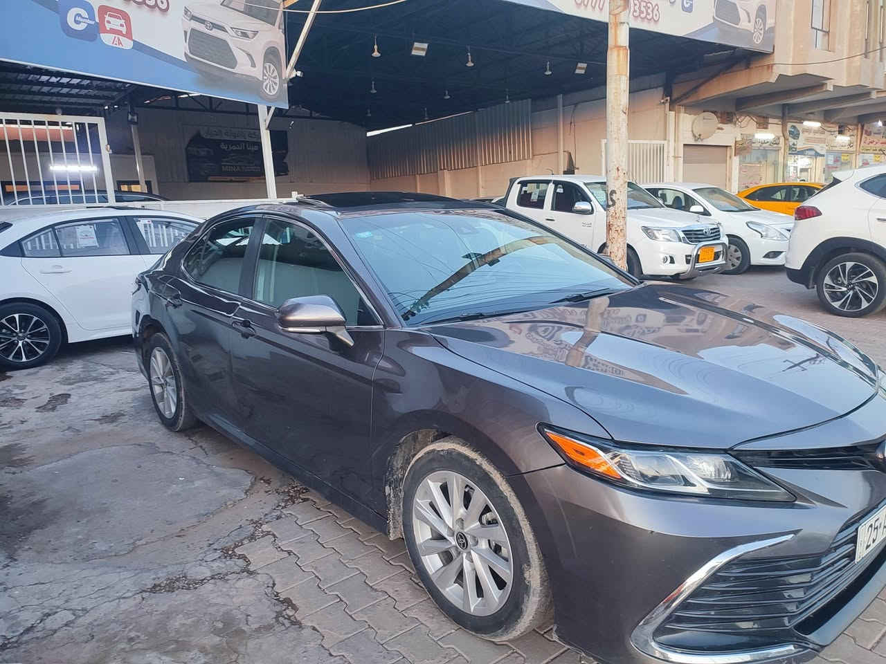 كامري 22 Le محسن فول مواصفات
بصمة تشغيل + بصمة ابواب 
فتحة سقف
كشن السائق كهربائي 
كشنات تدفئة
3 أنظمة قيادة
سنوية جديدة 
رقم كركوك جديد 
بطاقة بانزين 
الضرر مالها بونيد ميدل تجاري بأمريكا 
و الحادث اللي بالعراق موجود بالصور 
السعر المطلوب 173$ 
للأستفسار أكثر الاتصال على الرقم ***********
