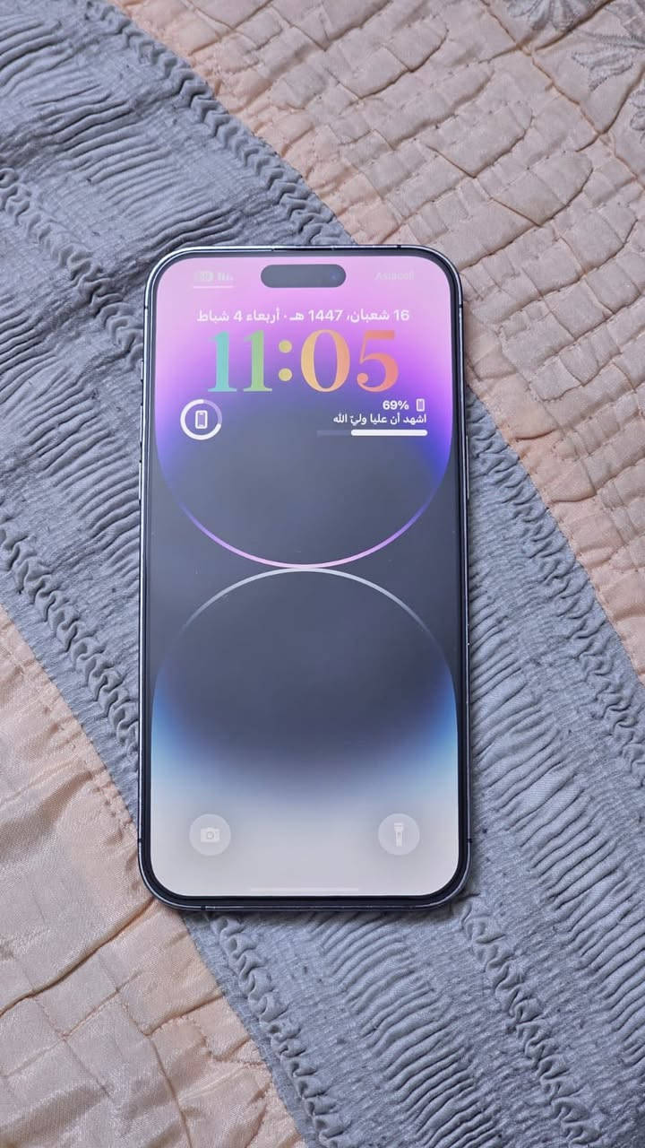 آيفون 14 برو ماكس عربي شرق اوسط لون مميز بنفسجي ذاكرة 128
نموذج M/A A A  بطارية 88 بلادية جهاز وتر مداخل تصليح ابد وعلى أيدي سعره 750 ألف وبي مجال بسيط فقط شاحنه مع جهاز اصليه كارتونه ضايعه  مكاني بغداد مدينة الصدر
 الشراي يتصل ***********
