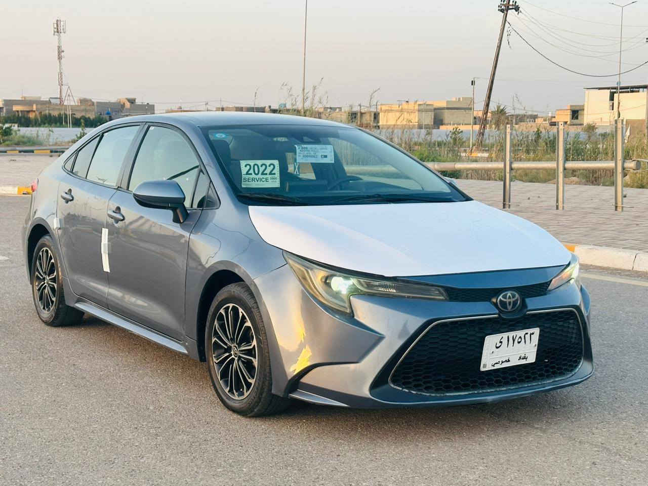 السلام عليكم 
للبيع تيوتا كورله 
موديل 2022
مكينه 2000
وارد 🌻أمريكي 
رقم بغداد معوقين وكاله عامه 
شاشه 
كامره 
تحكمات استيرن 
سايد بريك بصمه 
مكاني واسط الصويره 
***********
***********
