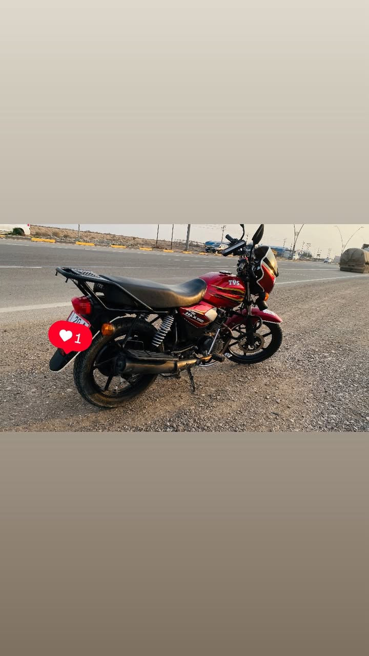 دراجة للبيع خير من الله مثل مموضح بل صور TVSموديل 2023مرقم كامل سنويه تشتري منا تحول منا مابيه كل مشكله كفاله عامه الشراي ***********
