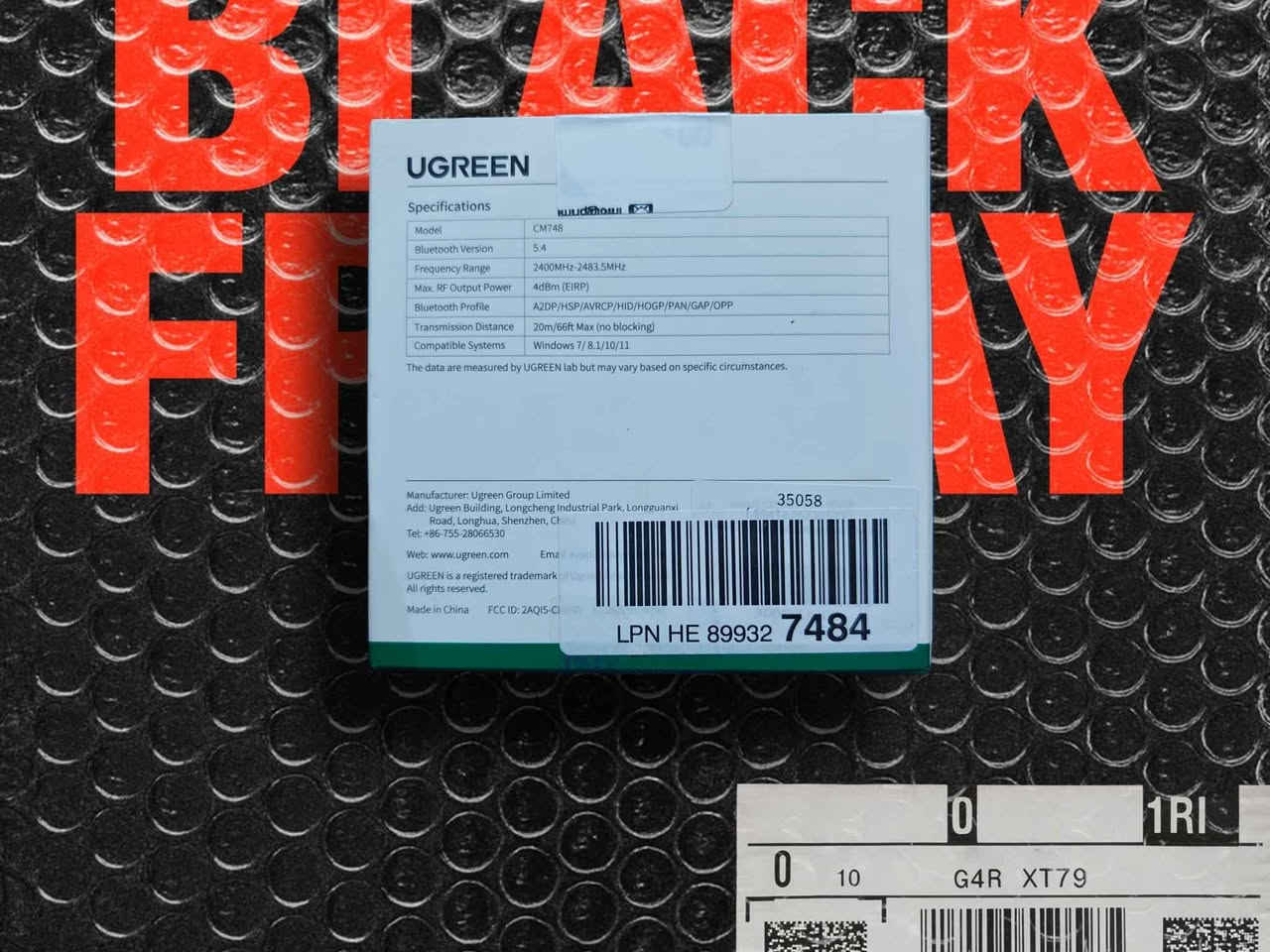 هذا محول بلوتوث Ugreen CM748. 
نطاق تشغيل واسع يصل إلى 20 مترًا (66 قدمًا).
صوت واضح وخالٍ من التشويش.
نقل بيانات ثنائي الاتجاه.
يستخدم تقنية البلوتوث 5.4.
يسمح بتوصيل ما يصل إلى 5 أجهزة في وقت واحد.
نطاق تشغيل واسع 20 م / 66 قدم
صوت واضح وخالٍ من التشويش
نقل بيانات ثنائي الاتجاه
محول بلوتوث
لتوصيل الماوس ولوحة المفاتيح وسماعة الرأس وأجهزة البلوتوث الأخرى
بلوتوث 5.4 بغداد, العراق


**إذا كنت صاحب هذا الإعلان وتريد حذفه لأي سبب، رجاءا أرسل رسالة إلى الدعم الفني**