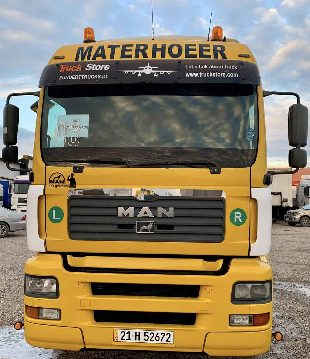 مان مؤديل 2003 حجم 410گيرو محرك بشرط لاصرف لابخار
گيرعادي سلاجة عربانه مربوط نوع عربانه شمتز سحال بلادي 
سنه ويه جديد 2030 رقم انگليزي بشرط تحويل سياره جاهز لل شغل مكفولة /عنوان سياره كلارحي صناعي
***********
